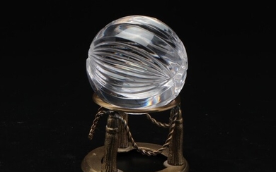 Great City Traders Crystal Ball with Brass Stand