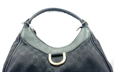 Gucci - NO RESERVE PRICE - Monogram Buckle Black Handbag