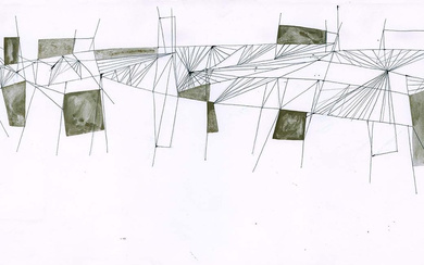 HELGA RADENER-BLASCHKE. 'Untitled (abstract) ', 1963, mixed media on paper.