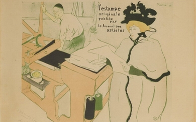 Henri de Toulouse-Lautrec, COUVERTURE DE L'ESTAMPE ORIGINALE (D. 17; ADR. 10; W. 3)