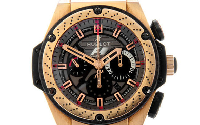 HUBLOT - a limited edition gentleman's bi-metal Big Bang King Power Formula 1 chronograph wrist watch.