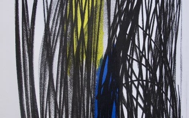 Hans Hartung Composition 1973 Original Lithograph by XXieme Siecle in...