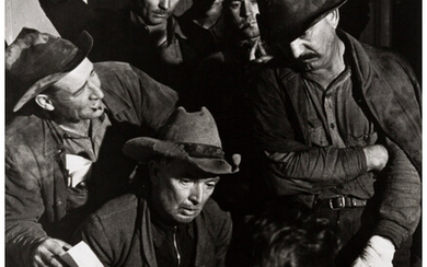 Horace Bristol (1909-1997), Joad Family Applying for Relief Aid, Visalia, California (1938)