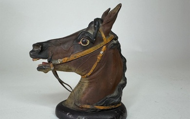 Horse Head Inkwell
