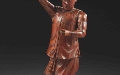 INDOCHINE - Vers 1900 Statuette de dignitaire... - Lot 33 - Delon - Hoebanx