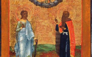 Icon - Two saints - Wood