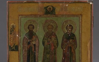 Icône représentant les Trois Saints Hiérarques...