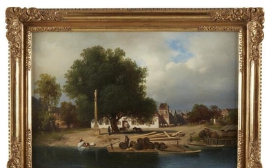 Ignaz Raffalt (Austrian, 1800-1857), , On the River
