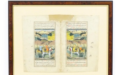 Indian / Persian School, Watercolour and gouache, Illuminate...