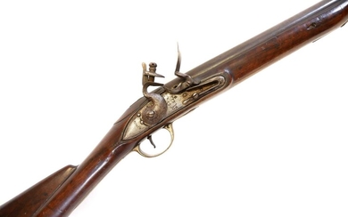 Irish India pattern .750 flintlock brown bess musket and bayonet