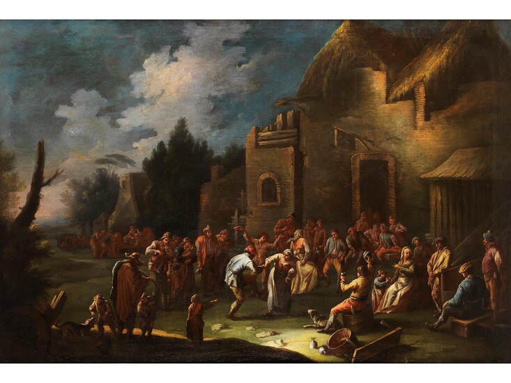 Italienischer Maler des 17. Jahrhunderts, FESTVERGNÜGEN AUF DEM LANDE