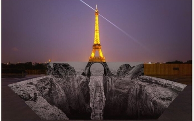 Jr (1983) - Trompe l'oeil, Les Falaises du Trocadéro, 25 mai 2021, 22h18, Paris, France, 2021