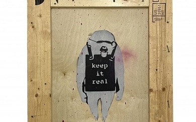 Keep It Real Monkey Graffiti Pop Art after Banksy