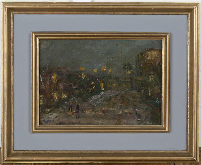 Konstantin Korovin - 'Paris', oil on panel, signed, titled and dated 1907 recto, informati