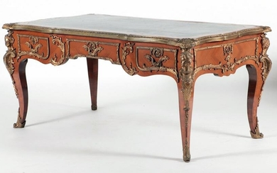 LOUIS XV STYLE LEATHER TOP WRITING DESK