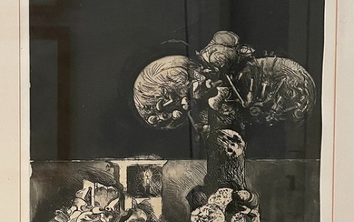 Graham Sutherland (1903-1980) - Block carving, La Foresta - 70 cm - Paper - 1974