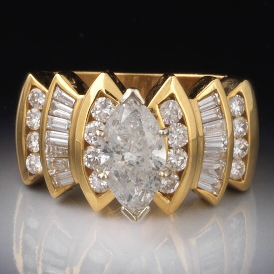 Ladies' 1.50 ct Marquis Diamond Ring