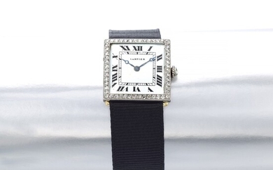 Lady's diamond wristwatch, Cartier, circa 1910