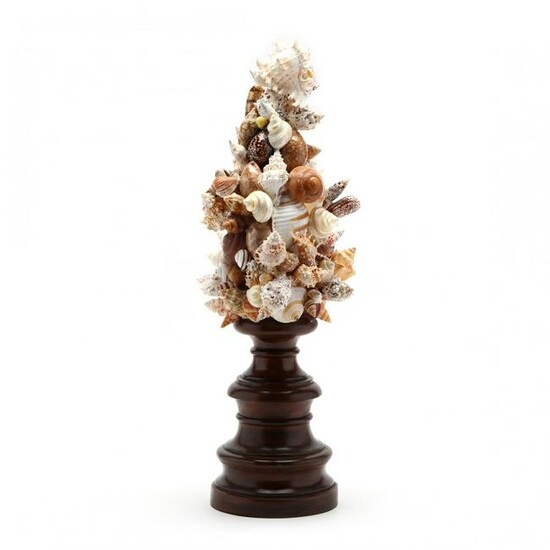 Large Grotto Decorative Shell Topiary