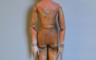 Lay figure - mannequin - drawing doll - articulated artist mannequin - Pine wood - 19th century