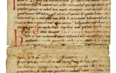 Ɵ Lectionary in Latin, manuscript on parchment [southern Germany, 11th century (probably 1st half)]