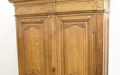 Liège 18th century oak wardrobe (Ht 220 x...