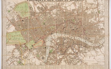 London.- Cruchley (George Frederick) Cruchley's New Plan of London Shewing all the New and Intended