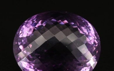 Loose 75.06 CT Checkerboard Oval Faceted Amethyst