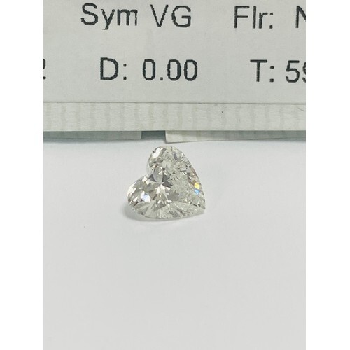Loose diamond,1.09ct heart shape diamond,h colour,si2 clarit...