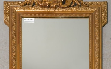 Louis XVI Style Small Gold Framed Mirror