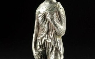 Lovely & Important Roman Silver Statuette of Venus