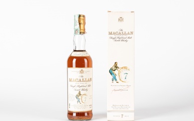 MACALLAN SCOTCH WHISKY 7 YEARS OLD Scozia - Whisky MACALLAN SCOTCH WHISKY 7 YEARS OLD ARMANDO GIOVINETTI SPECIAL SELECTION (with box)