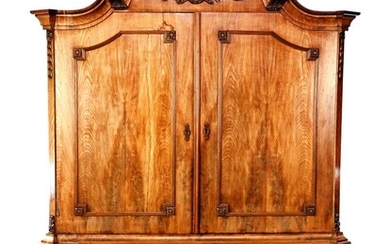 (-), Mahogany veneer on oak cabinet, Holland early...