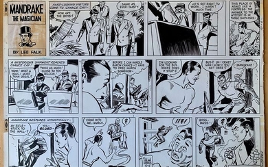 Mandrake 10-6 - Fred Fredericks: Sunday Comic Strip Original Art - Loose page - First edition - (1968)