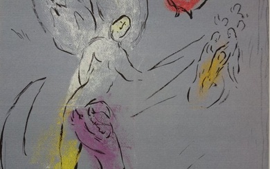 Marc Chagall (1887-1985) - La lutte de Jacob et de l'ange