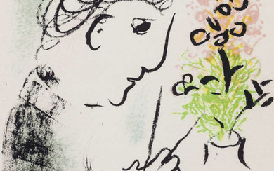 Marc Chagall (18897-1985) Carte de Voeux pour L'Année 1979 (Mourlot 951, and 952)