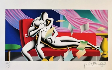 Mark Kostabi "As time goes by" 2019