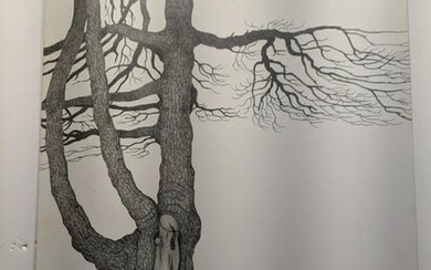 Matsumoto Japanese Pencil Drawing Tree Drawing