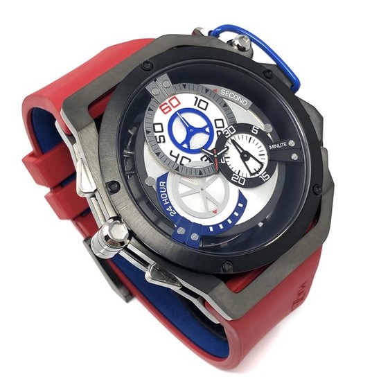 Mazzucato - RIM Reversible Automatic AND Chronograph Red GT- 07-RD7685 - Men - BRAND NEW