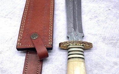 Midnight Warrior Damascus Dagger