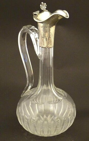 Military interest : A Victorian cut glass claret jug