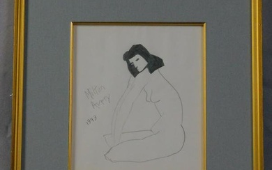 Milton Clark Avery (1885-1965, NY, CT) "Nude