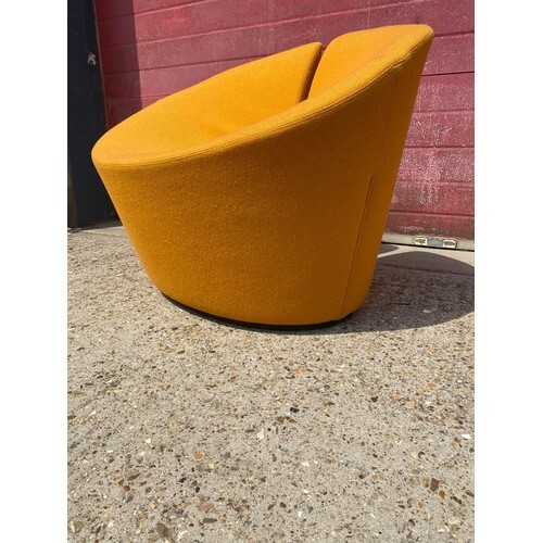 Modern Retro Designer Fabric Tub Chair / Armchair Accent Hor...