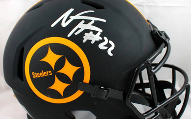 Najee Harris Signed Steelers Full-Size Authentic On-Field Eclipse Alternate Speed Helmet (Fanatics)