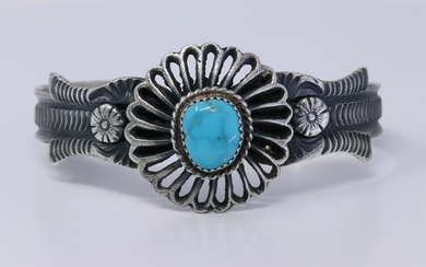 Native American Handmade Sterling Silver Turquoise