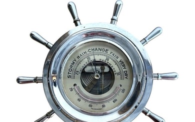 Nautical Holosteric Barometer Thermometer Brass Weather Station