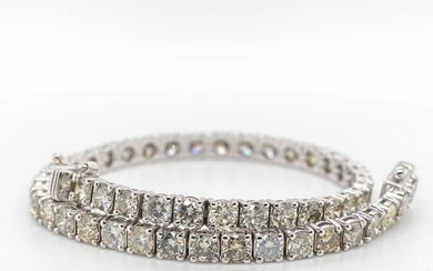 No Reserve Price - 14 kt. White gold - Bracelet - 8.33 ct Diamond
