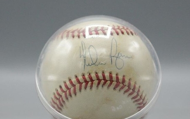 Nolan Ryan Autographed Baseball in Protective Case