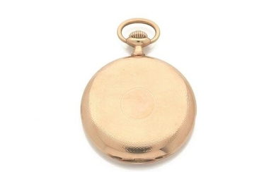 OMEGA Pocket watch in guilloché 14k yellow gold (585‰)
