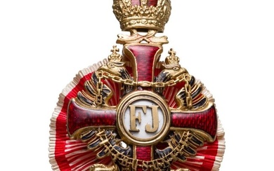 Order of Franz Joseph - an Officer's Cross, peace model with rosette